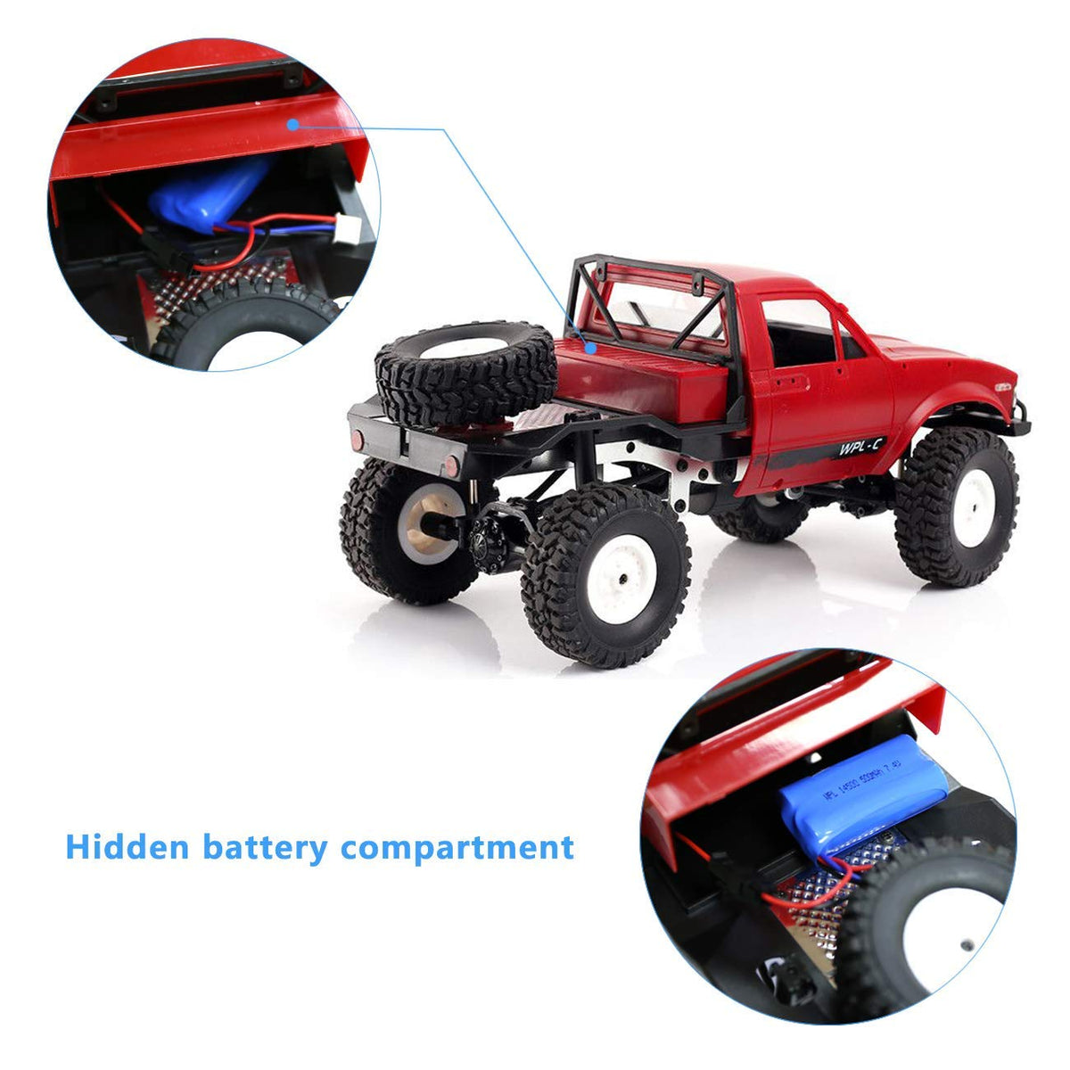 YIKESHU RC Crawler RTR box showing ready-to-run setup for quick start