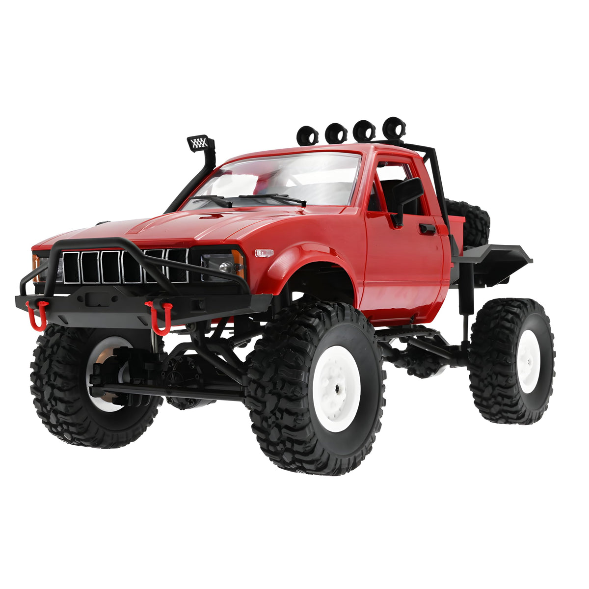 YIKESHU RC Crawler front view showing a rugged chassis for off-road fun