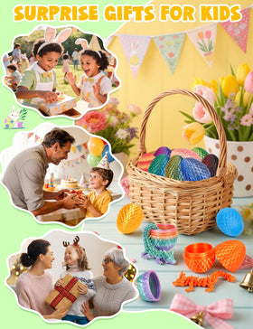 YILCER non-toxic PLA material close-up emphasizing safe, durable Easter toys