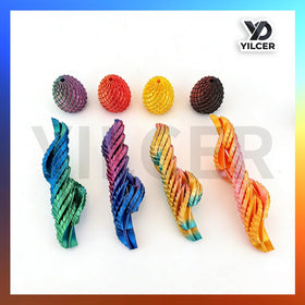 YILCER Twisty Fidget Egg on desk as Easter decor