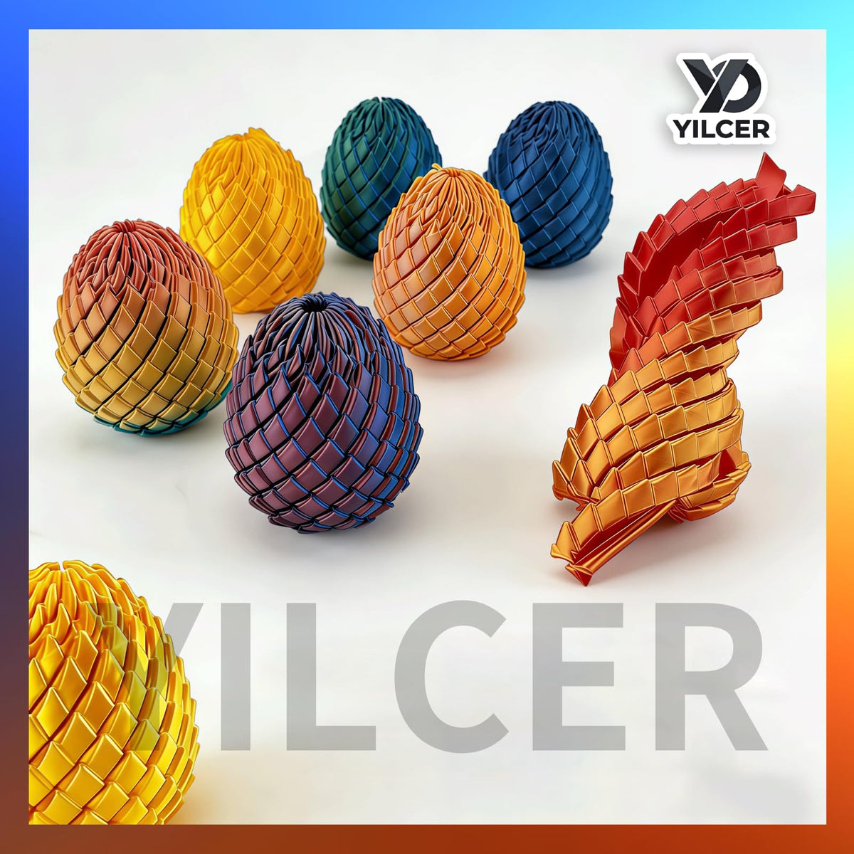 YILCER Twisty Fidget Egg Easter gift set for desks