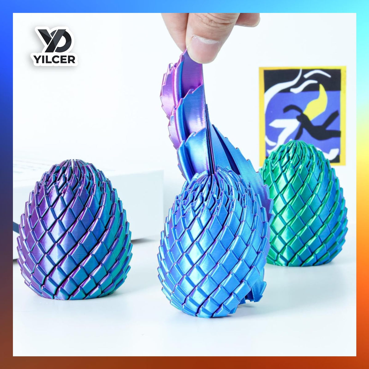 YILCER Twisty Fidget Egg Easter-themed design adds charm