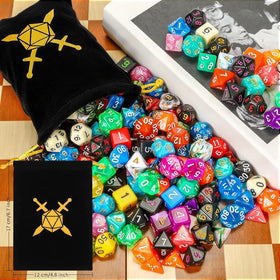 Yilloog dice on a party table enhancing gaming mood