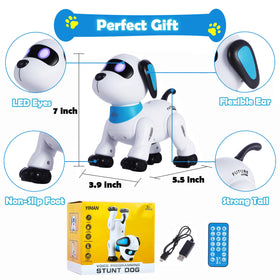 Yiman durable ABS plastic robot dog close-up showing sturdy build