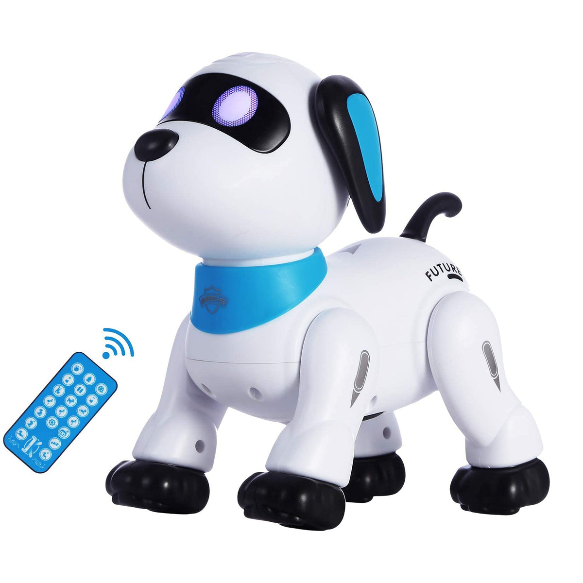 Yiman remote-control robot dog front view for imaginative play