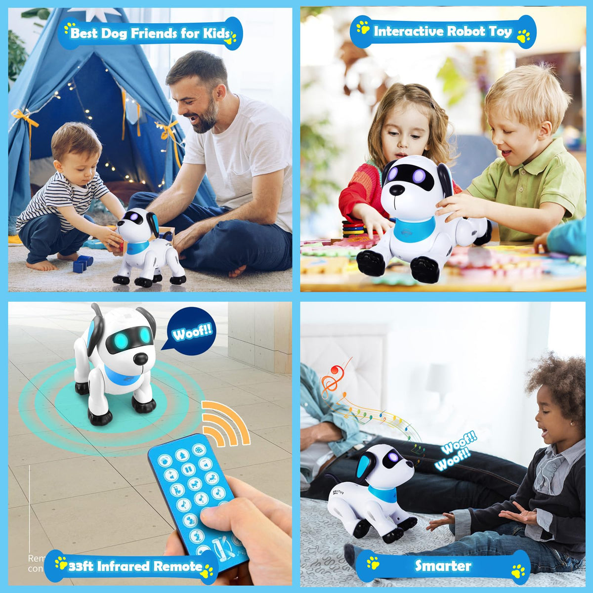 Yiman durable ABS plastic construction withstands active kid-friendly stunts and drops.