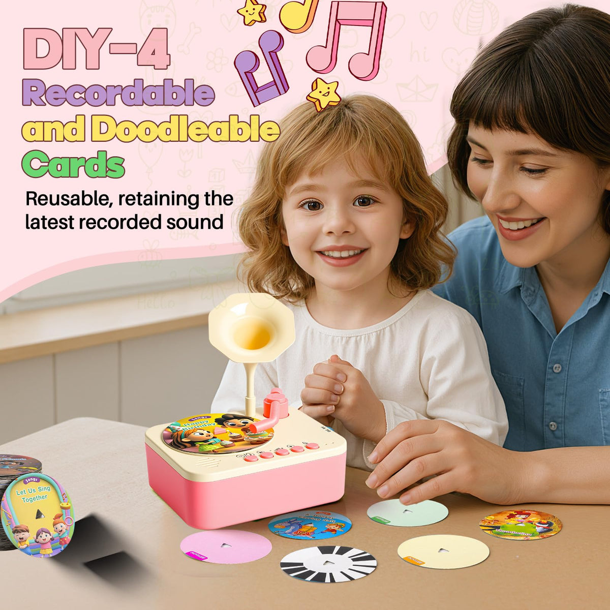 Detachable flower light from the Yimido phonograph for soft illumination