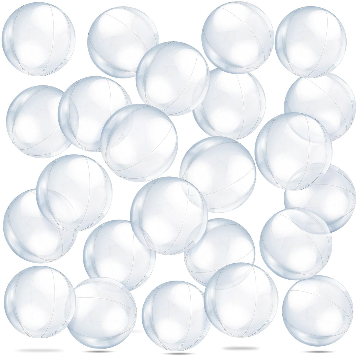 Yinder clear beach ball under sea decoration for mermaid-themed parties.