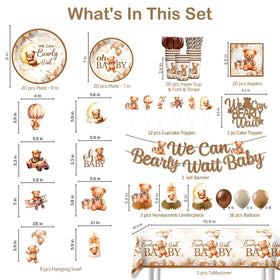 Yingoto Bearly hanging swirls create whimsical party decor.