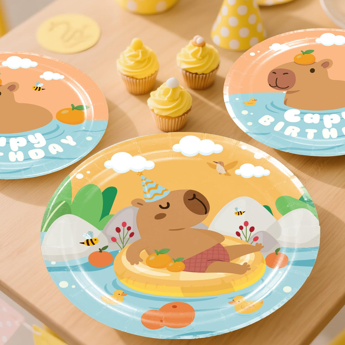 Yingoto capybara balloons pack adds color and height