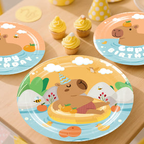 Yingoto capybara balloons pack adds color and height