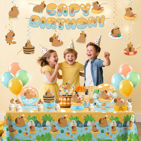 Yingoto capybara balloons add color and quick celebratory decoration