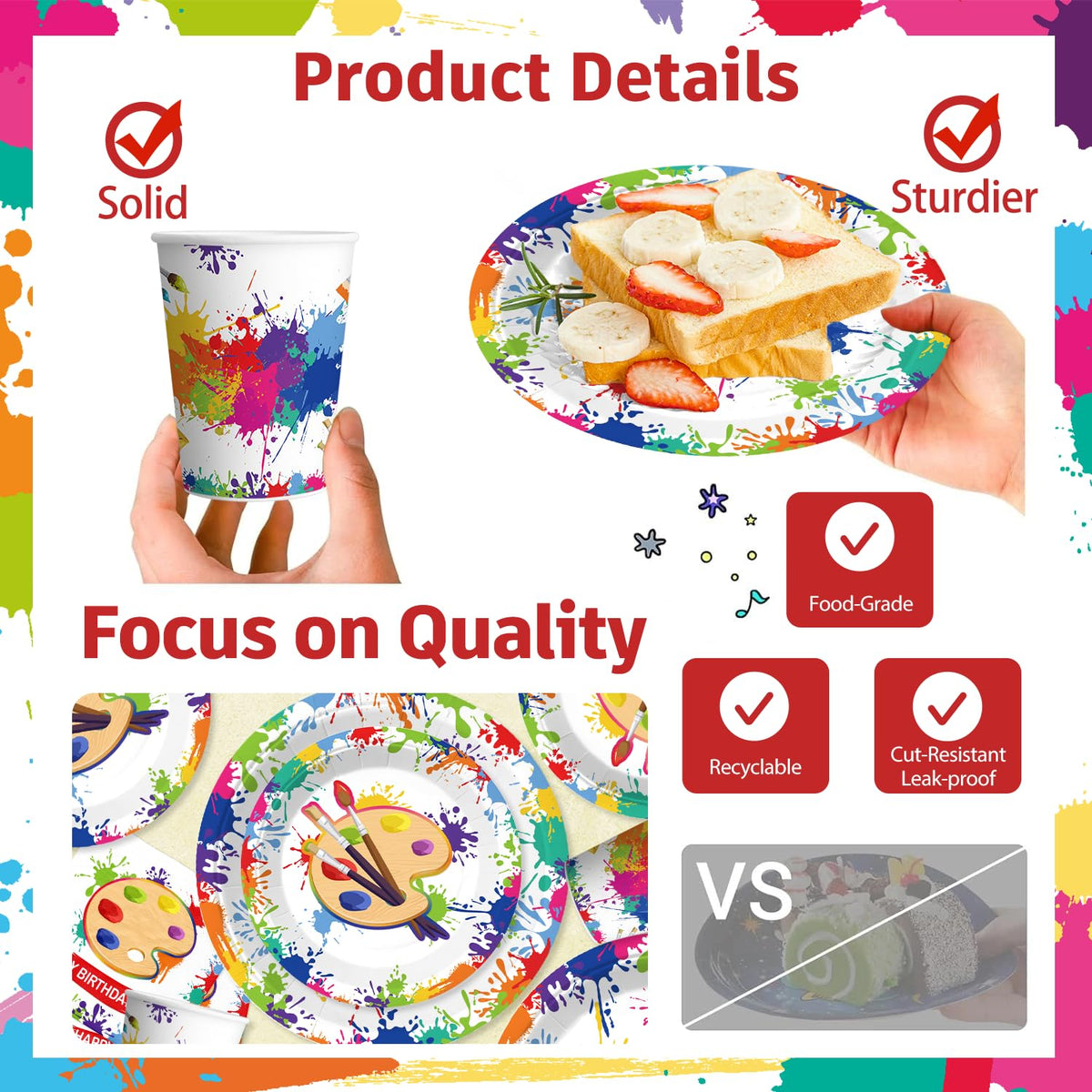 Yingoto cupcake toppers decorate treats for a creative kids' party.