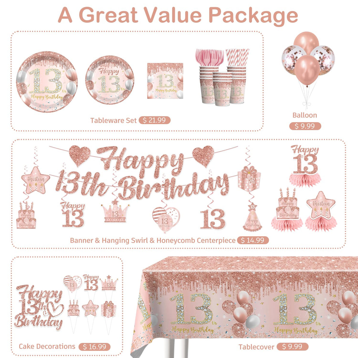 Yingoto pink hanging swirls add festive decor for the party
