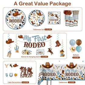 Yingoto rodeo balloons pack adds color and festive atmosphere.