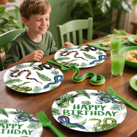 Yingoto snake 7-inch plates ideal for appetizers and desserts