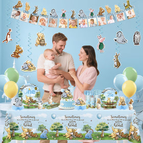 Yingoto Winnie Bear cupcake toppers decorate treats with Pooh charm
