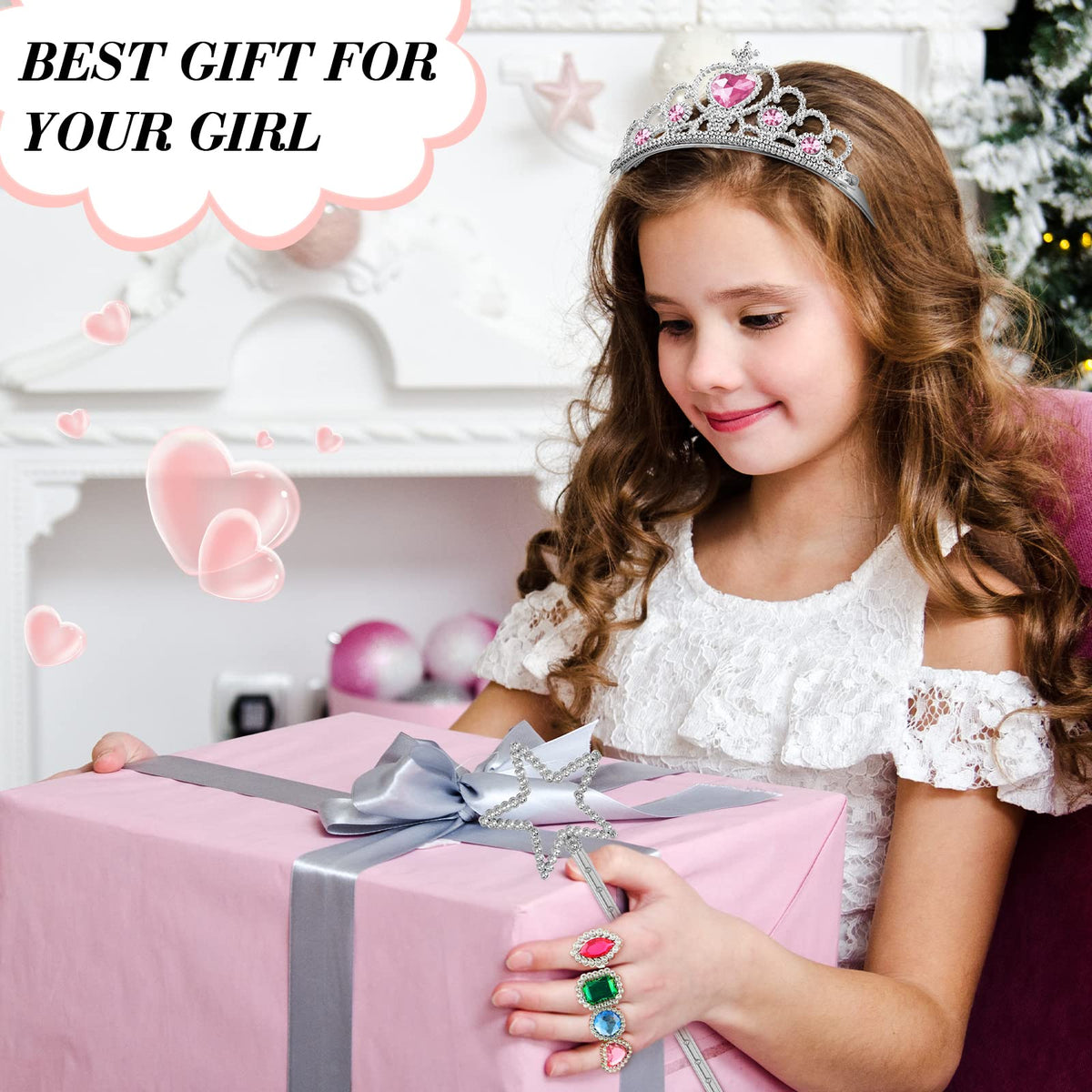 Yingzhao party decoration props and crown wand set at a birthday celebration