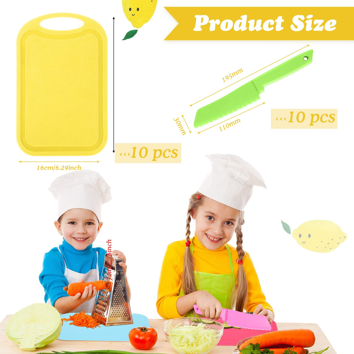 Yinkin serrated-edge closeup, safer slicing design for growing chefs.