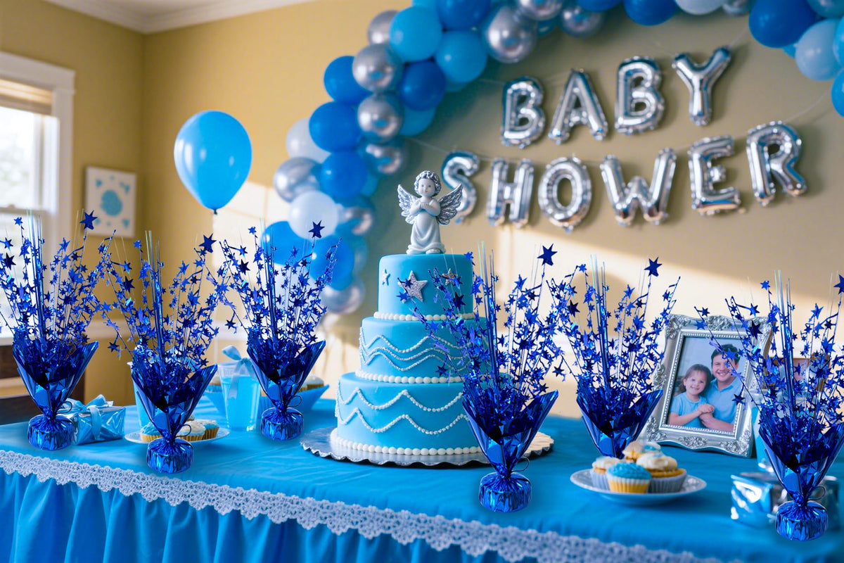 YinNorth centerpiece doubles as balloon weights for sturdy decor.