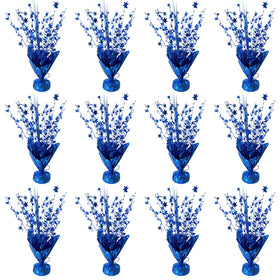 YinNorth blue foil spray centerpiece star collection adds festive sparkle to tables.