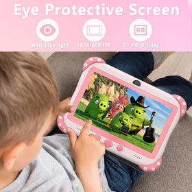 YINOCHE Kids Tablet 7 inch multi language support including Spanish