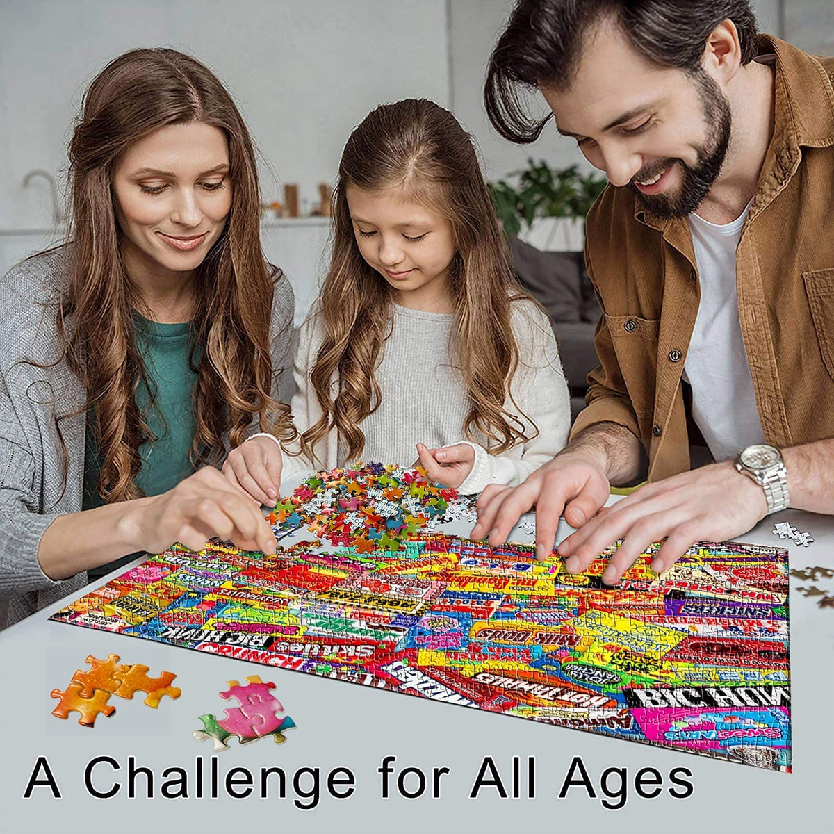 YINSHENG Crazy Candy puzzle closeup colors show high visual appeal