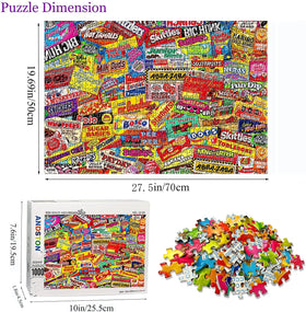 YINSHENG Crazy Candy puzzle pieces spread reveals colorful details for collectors