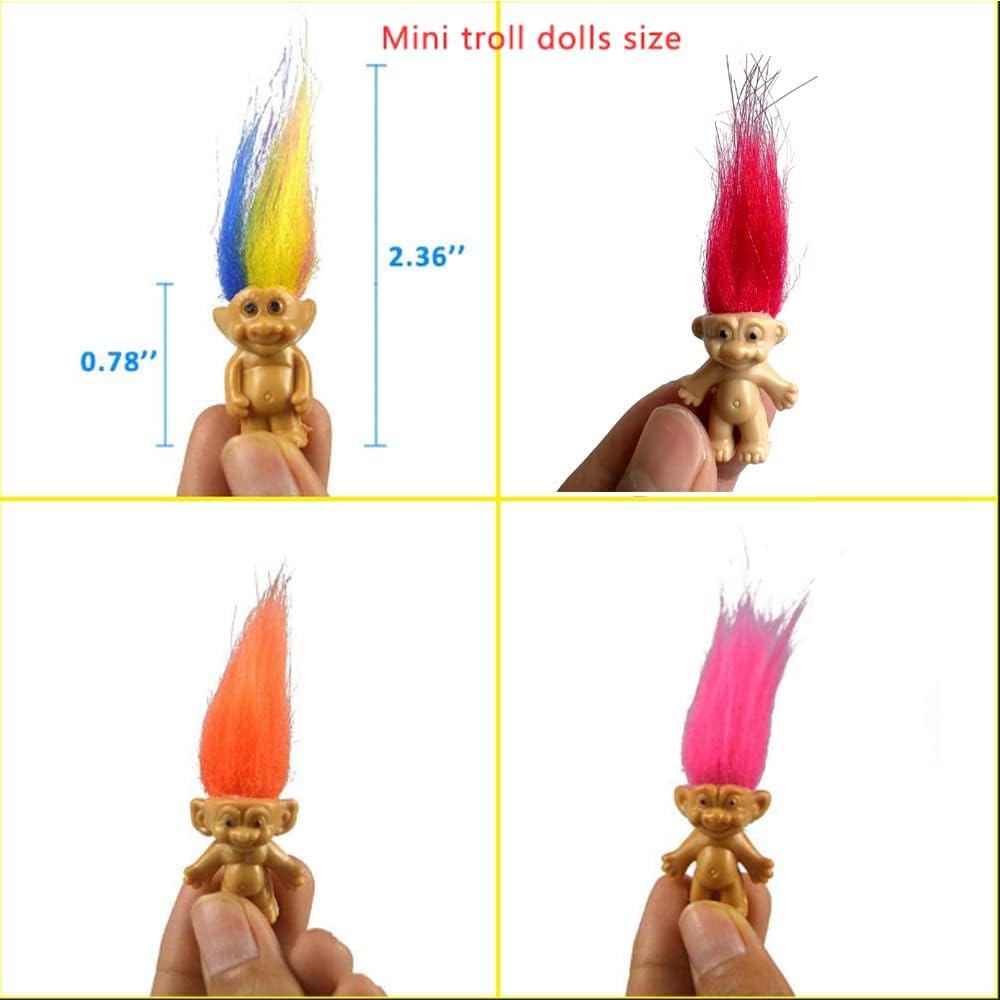 Yintlilocn luminous troll dolls glow after light exposure for magical night displays.