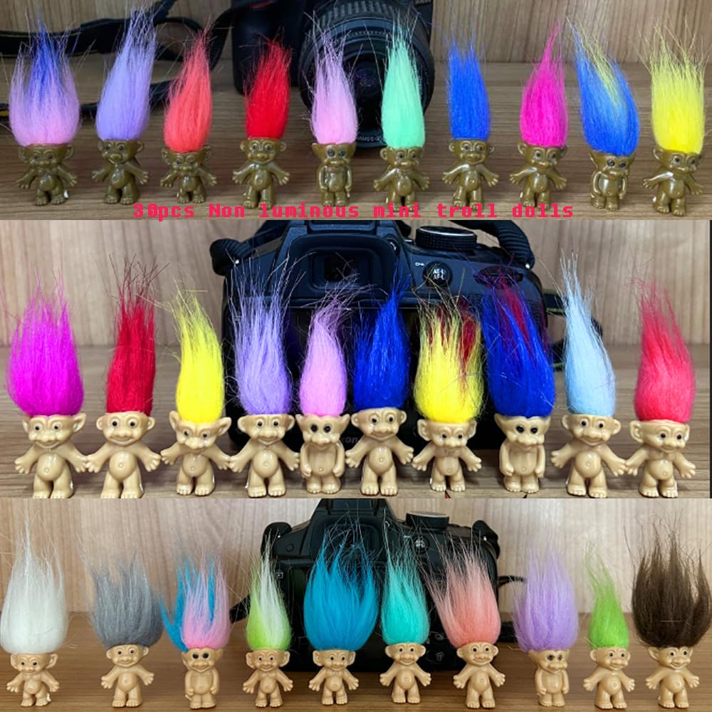 Yintlilocn luminous troll dolls offer a colorful range for themed crafts and storytelling.