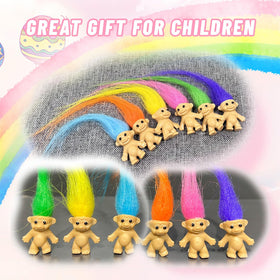Yintlilocn Troll dolls are great for Easter eggs and classroom projects.