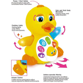 Yiosion duck walking action screenshot showing chasing play and movement