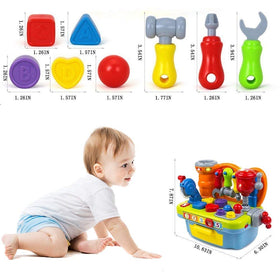 Yiosion musical workbench bench clamp strengthens grip during construction pretend play.