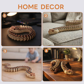 Yipintang 18-inch desert serpent uses lightweight PLA for easy repositioning and care.