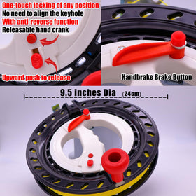 Yiranzide kite reel anti-reverse feature prevents unwanted string reversals