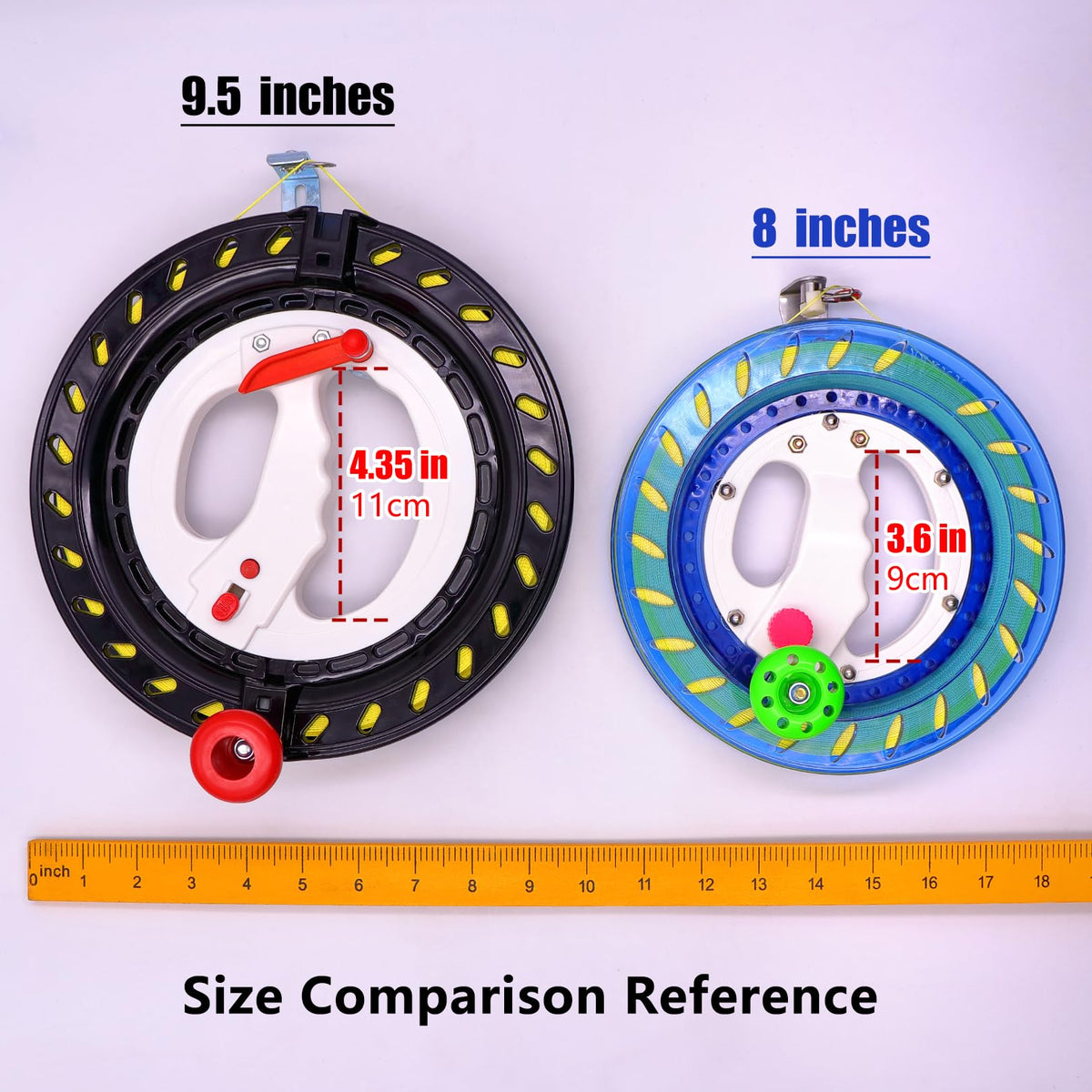 Yiranzide kite reel string extends to 2100 feet for long-range flights