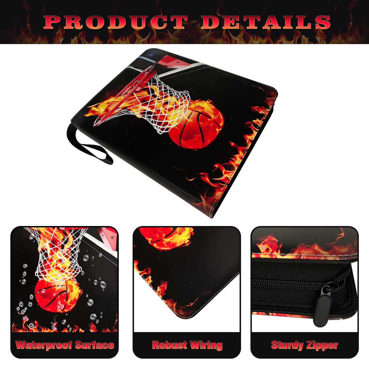 50 removable sleeves pack keeps cards protected and adjustable.