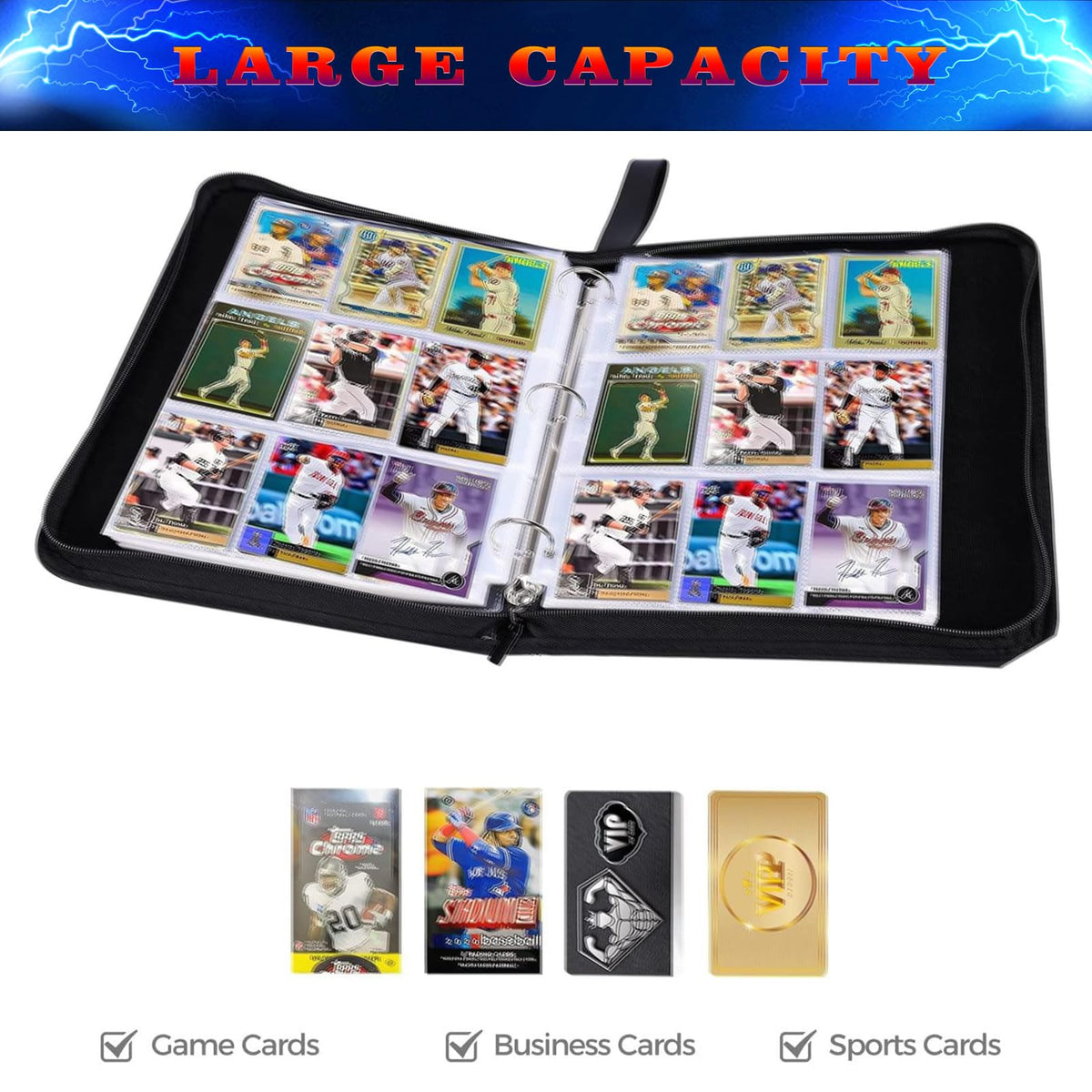 Yisheme waterproof PU leather exterior protects cards from moisture.
