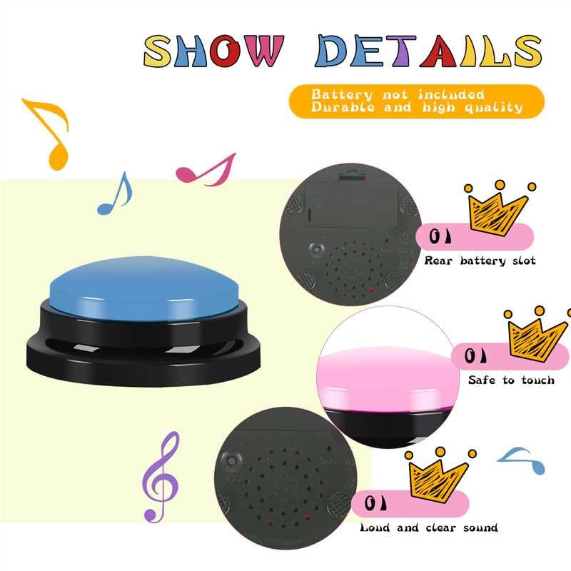 yisncka recordable buzzer classroom use showcases interactive participation and quick responses