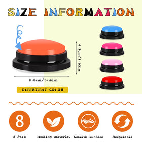 yisncka recordable buzzer colorful set displays ten colors to organize teams efficiently