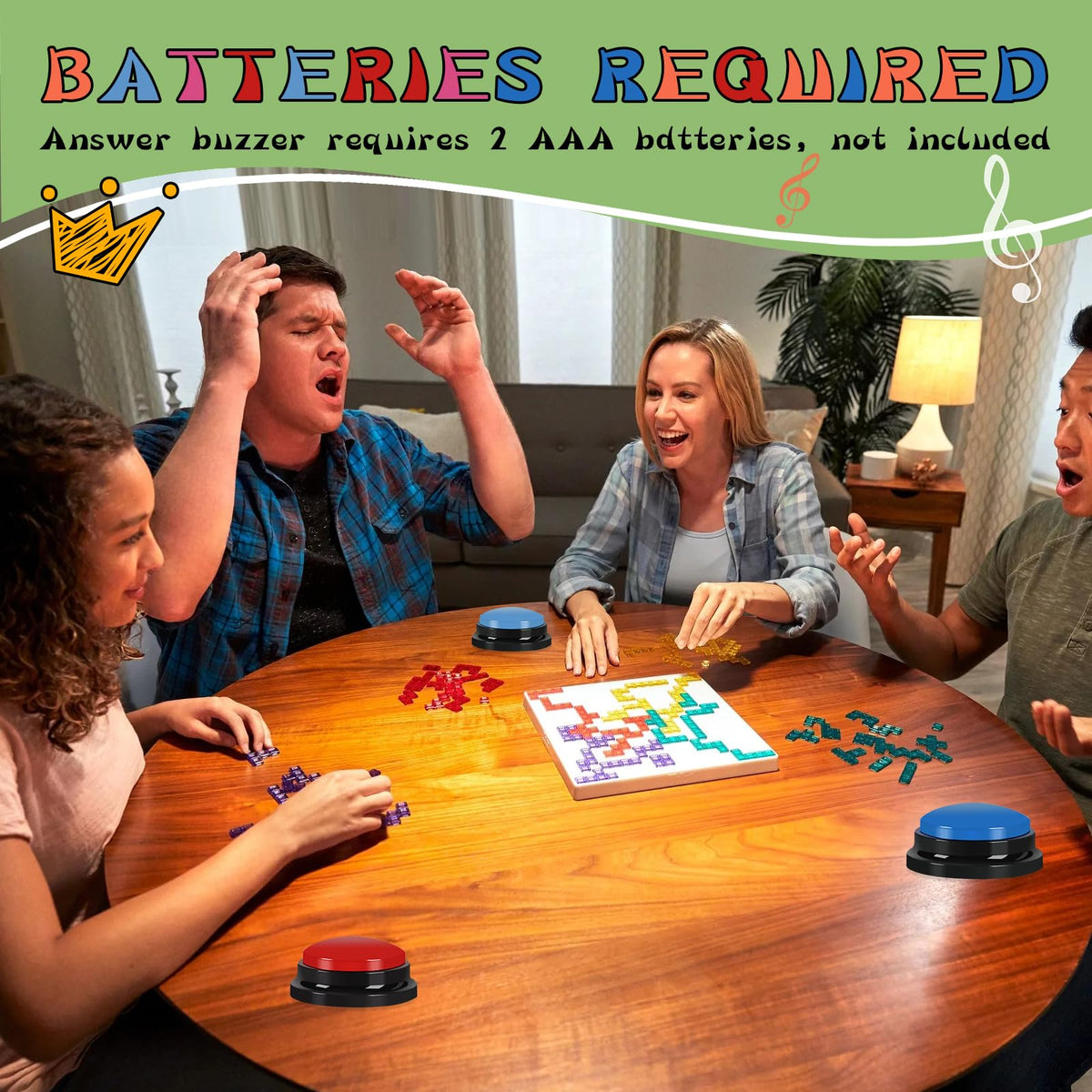 yisncka recordable buzzer durability image emphasizes long-lasting use in busy classrooms