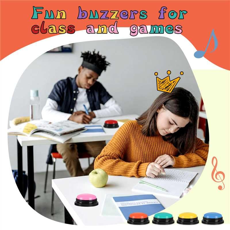 yisncka recordable buzzer game show use invites friendly competition and clear signaling
