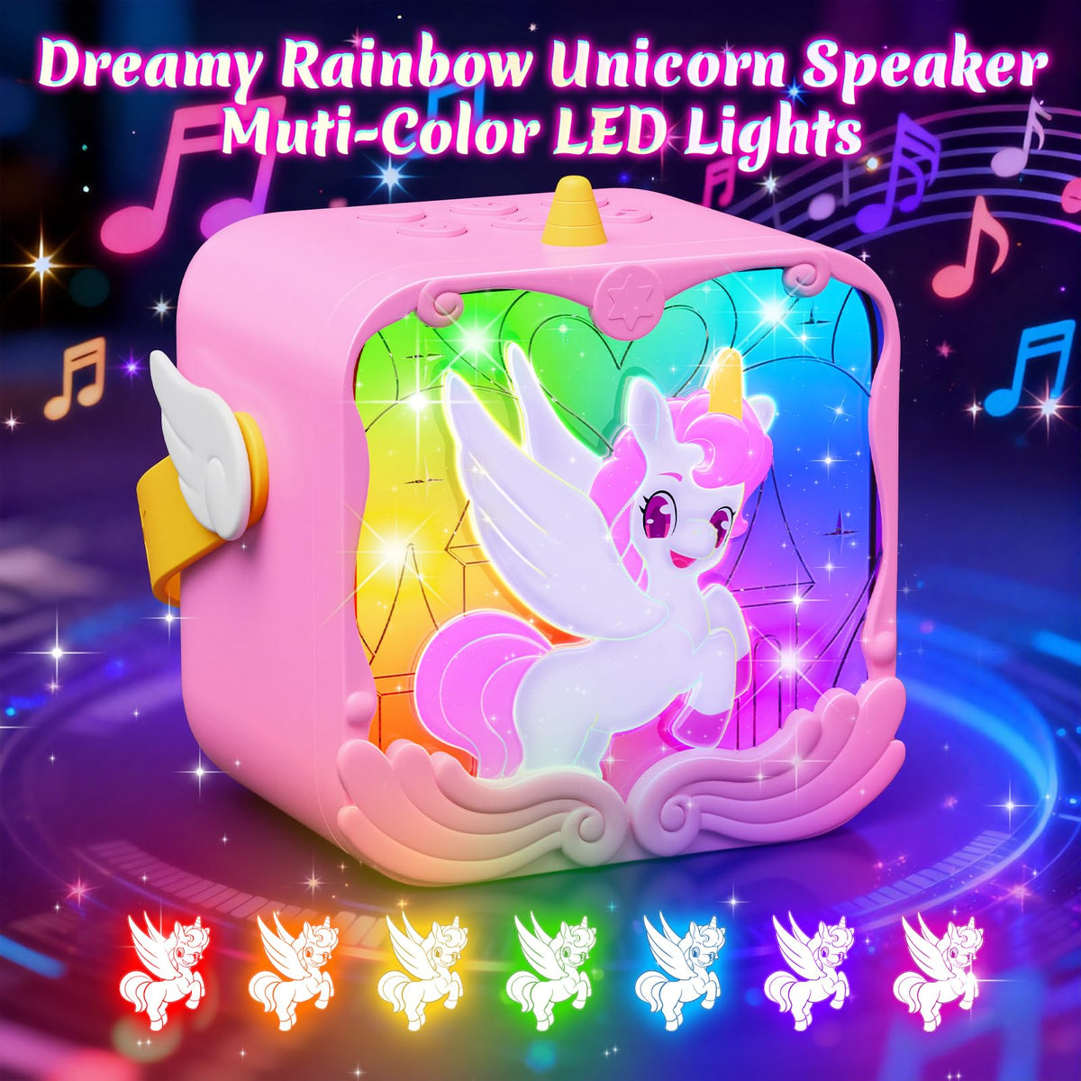 Yitbisy device showcasing five voice effects for kids' performances