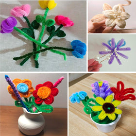 YITOHOP popsicle sticks and beads support sturdy kid-made models.