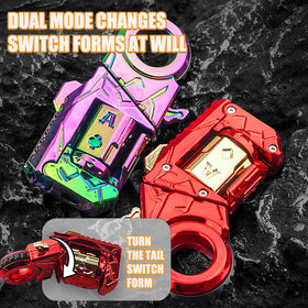 Yiuhhad Metal Fidget Gun rotation spin demonstrates smooth tactile feedback.