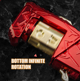 Yiuhhad Metal Fidget Gun turn ratchet mode enhances focus and concentration.