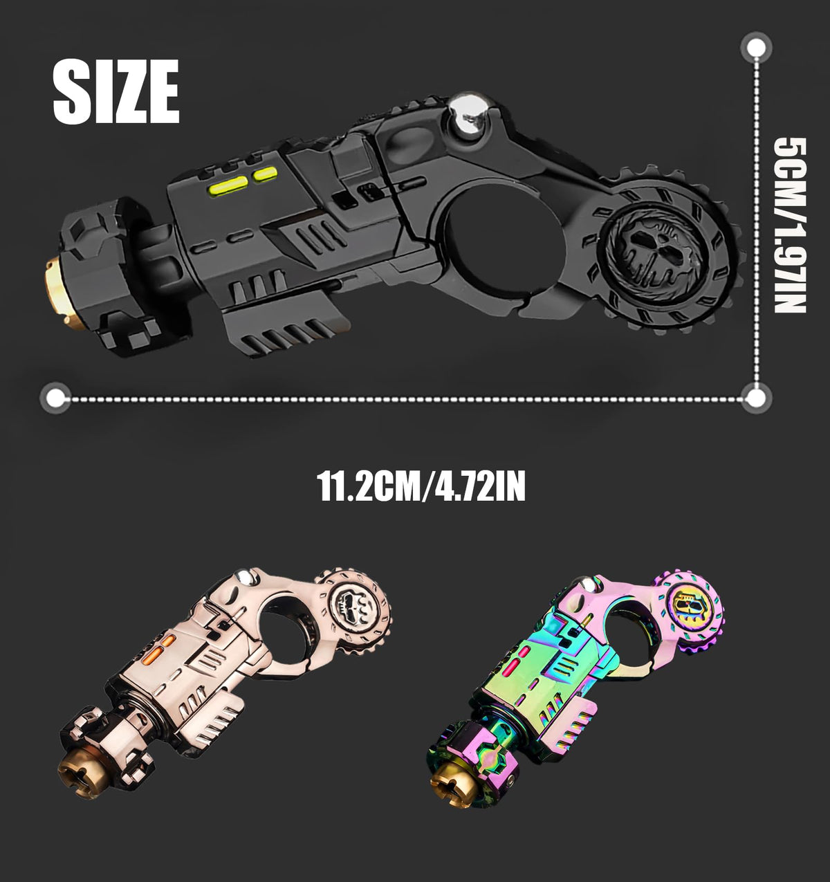 Yiuhhad rotating wheel glow in the dark feature enhances tactile play in low light.
