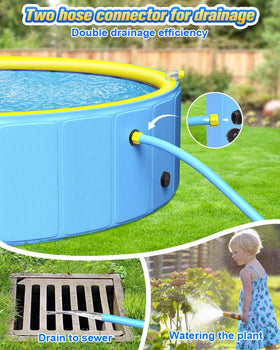 Yivsen dual-drains design makes cleaning quick and simple after use