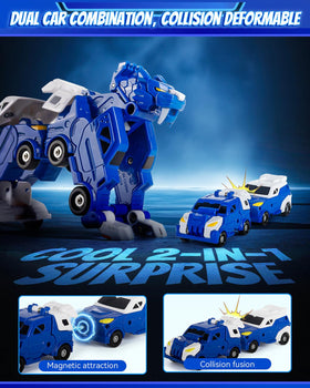 Yivsen magnetic transforming cars playtime, easy and engaging.