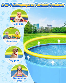 Yivsen non-slip pool texture helps kids and pets stay steady during play